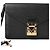 Louis Vuitton Epi Pochette Sellier Dragonne Nero Grigio - vista 2