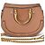 Borsa a mano Chloé in pelle beige rosa