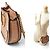 Borsa a mano Chloé in pelle beige rosa - vista 3