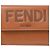 Fendi Brown Leather Tri-Fold Wallet
