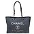 Chanel Deauville Canvas Medium Braun