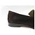 Hermès NEUF MOCASSINS HERMES MONTEREY 41.5 DAIM MARRON BOUCLE BEHAPI SUEDE LOAFER - vue 12