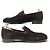 Hermès NEUF MOCASSINS HERMES MONTEREY 41.5 DAIM MARRON BOUCLE BEHAPI SUEDE LOAFER - vue 2