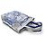 BORSA A MANO CHRISTIAN DIOR TOTE BAG DREAM TEAM BLU E BIANCO ROSE DES VENTS - vista 4