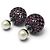 NUOVI ORECCHINI DIOR TRIBALES PERLA E STRASS VIOLET PEARL Porpora