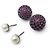 NUOVI ORECCHINI DIOR TRIBALES PERLA E STRASS VIOLET PEARL Porpora - vista 4