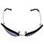 Occhiali da sole Prada Cat-Eye in metallo viola Porpora - vista 3