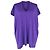 Dries Van Noten V-Ausschnitt-Bluse aus lila Baumwolle