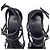 Sandali gladiatore Versace in camoscio nero con cristalli - vista 9