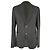 Blazer à boutonnage simple Giorgio Armani en laine noire