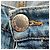 Jeans a gamba dritta Prada in cotone blu - vista 5