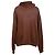 Acne Studios Kapuzenpullover mit Rundhalsausschnitt aus brauner Baumwolle
