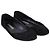 Ballerine con punta rotonda Manolo Blahnik in camoscio nero - vista 3