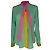 Blusa con fiocco Moschino in seta multicolore