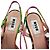MSGM Floral Ruffle Slingback Kitten Heels in Multicolor Satin Multiple colors - view 9