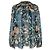 Blusa Ulla Johnson Adela con paillettes floreali e volant in seta multicolore