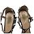 Sandali con tacco Rockstud T-Strap Valentino Garavani in pelle nera Nero - vista 10