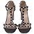 Sandali con tacco Rockstud T-Strap Valentino Garavani in pelle nera Nero - vista 2