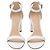 Stuart Weitzman Ankle Strap Sandal Heels in White Leather Cream - view 2