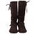 Stivali UGG Desoto Tall Fringed in camoscio marrone - vista 2
