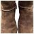Stivali UGG Desoto Tall Fringed in camoscio marrone - vista 9