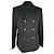 Prada Double-breasted Blazer in Black Wool