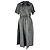 Abito midi Lydia Altuzarra in pelle di agnello nera Nero