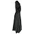 Abito midi Lydia Altuzarra in pelle di agnello nera Nero - vista 2