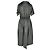Abito midi Lydia Altuzarra in pelle di agnello nera Nero - vista 3