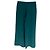 Pantalones Wide Leg Max Mara en seda verde