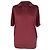 Polo girocollo a V Herno in lyocell bordeaux Bordò