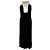 Abito halter schiena scoperta Temperley London in viscosa nera Nero
