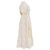 Vestido midi a capas con mangas abullonadas Ulla Johnson en algodón crema Blanco Crudo - vista 3