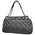 Borsa Tote Chanel in pelle di vitello martellata nera Nero