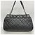 Borsa Tote Chanel in pelle di vitello martellata nera Nero - vista 10