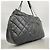 Borsa Tote Chanel in pelle di vitello martellata nera Nero - vista 2