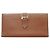 Hermès Cartera larga Hermes Bearn en Chevre Mysore Castaño