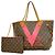 Louis Vuitton Monogram V-Line Neverfull MM Tote Bag Rot