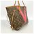 Louis Vuitton Monogram V-Line Neverfull MM Tote Bag Rot - Ansicht 2