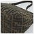 FENDI Zucca Canvas Mamma Baguette Shoulder Bag Brown Black - vista 12