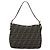 FENDI Zucca Canvas Mamma Baguette Shoulder Bag Brown Black - vista 3