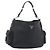 PRADA Shoulder Bag Vittero Dino Leather Black Silver