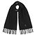 Ralph Lauren Sciarpa classica in lana con ricamo pony Nero