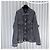 Balenciaga Blauer Logo Bomber Trucker Denim Jacket Schwarz - Ansicht 2