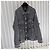 Balenciaga Blauer Logo Bomber Trucker Denim Jacket Schwarz - Ansicht 4