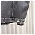 Balenciaga Blauer Logo Bomber Trucker Denim Jacket Schwarz - Ansicht 7