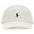 Ralph Lauren Kappe mit besticktem Pony-Logo in Pale Cream Weiß