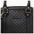 Gucci Mini Borsa Tote Dome in Pelle Microshima Nera Nero - vista 3