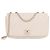 Chanel Borsa a tracolla con patta e catena Medium Beige Series Marrone