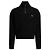 Céline Gerippte Wollstrick-Truckerjacke Schwarz